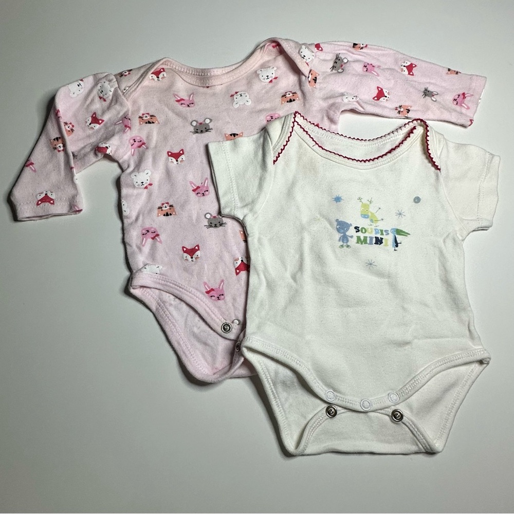 Adorable Pink and White Kids One Pieces